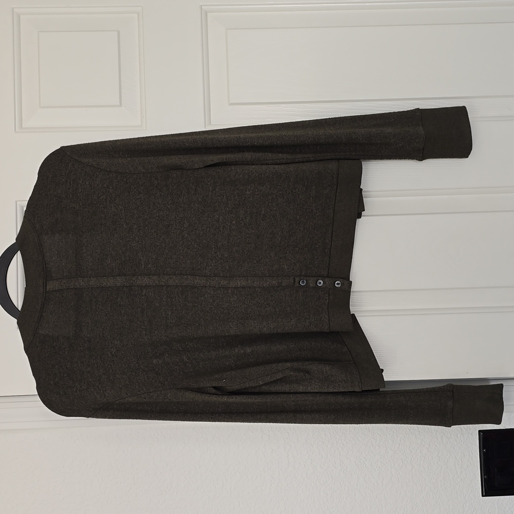 Banana Republic Dark Olive Cardigan Sz Sm - Picture 4 of 5